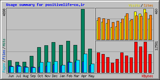 Usage summary for positivelife-co.ir